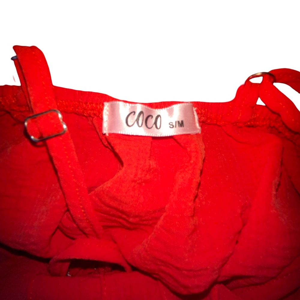 Coco Vibrant Red Maxi Dress size s/m - Picture 3 of 4